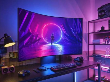 Samsung launches 55-inch curved gaming screen