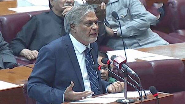 Ishaq Dar presents money bill to fund provincial elections