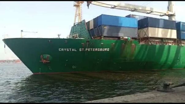 Russian cargo vessel arrives at Karachi Port